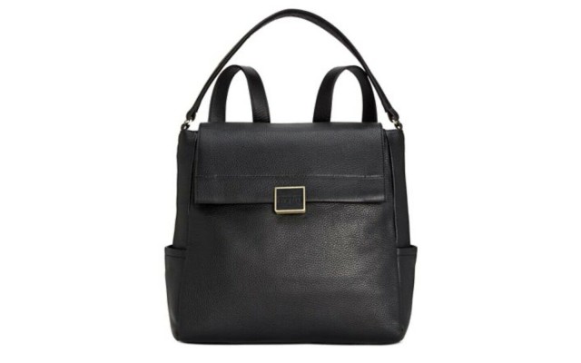  New York Christie Leather Backpack, Black