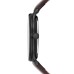 New York Men’s Brown Leather Strap Watch 40mm, Black