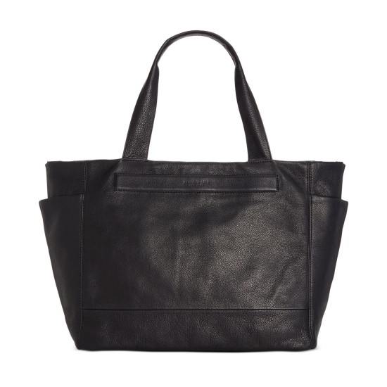  New York Stanton Leather Reversible Tote Handbag, Black