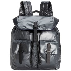 Kenneth Cole New York Vesey Water Resistant Backpack Nylon Drawstring Secret Strap Pockets (Gunmetal)