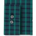  Reaction Men’s All Day Flex Slim-Fit Performance Stretch Check Dress Shirt, Green, 17″X 32″-33″