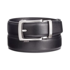 Kenneth Cole Reaction Mens Exact Fit Slide Belt (Black- Medium 34-36)