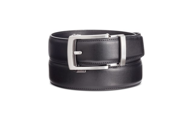  Mens Exact Fit Slide Belt (Black- Medium 34-36)