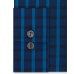  Reaction Men’s Slim-Fit All Day Flex Check Dress Shirts, Blue, 17X32-33