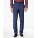  Reaction Men’s Slim-Fit Blue Pindot Suit (Blue, 42T, Pant 35x32)