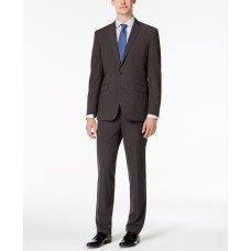 Kenneth Cole Reaction Men’s Slim-Fit Ready Flex Stretch Charcoal Micro-Grid Big and Tall Suit (Charcoal, 42XL)