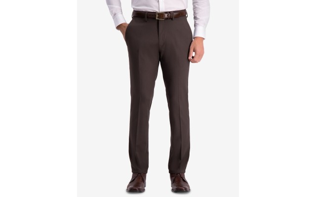  Men’s Slim-Fit Shadow Check Dress Pants
