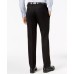  Reaction Men's Slim-Fit Stretch Gabardine Dress Pants, Black, 36x32