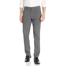 Kenneth Cole Reaction Men's Slim-Fit Stretch Heathered Glen Plaid Dress Pants