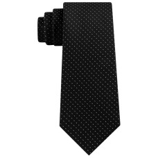 Kenneth Cole Reaction Men’s Veloutine Pick Stitch Tie (Black)