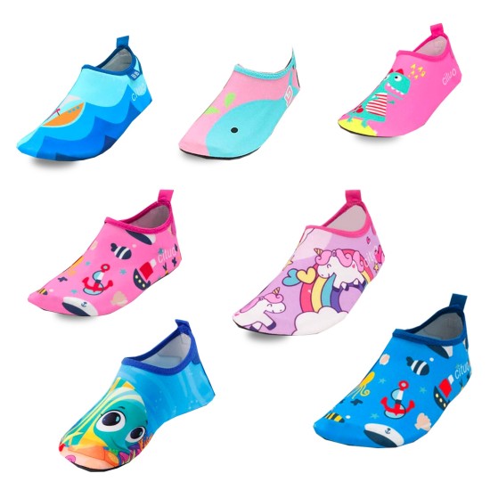 Kids Summer Non-Slip Lightweight Swim Water Shoes, Aqua Socks, Pool & Beach Walking Shoes for Toddlers, Kids, Boys and Girls, The Big Eye, Little Kid 9.5/10