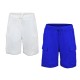 Boys Casual Beach Cargo Shorts – Soft Cotton, Pull-On/Drawstring Closure, Two Pockets, 2pc - White/Cobalt, 5