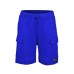  Boys Casual Beach Cargo Shorts – Soft Cotton, Pull-On/Drawstring Closure, Two Pockets, 2pc - Midnight/Cobalt, 3