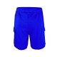  Boys Casual Beach Cargo Shorts – Soft Cotton, Pull-On/Drawstring Closure, Two Pockets, 2pc - Crimson/Cobalt, 2