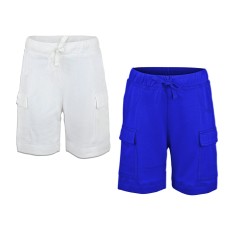Kidsy Boys Casual Beach Cargo Shorts – Soft Cotton, Pull-On/Drawstring Closure, Two Pockets