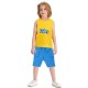  Boys Casual Beach Cargo Shorts – Soft Cotton, Pull-On/Drawstring Closure, Two Pockets, Cobalt, 5