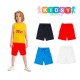  Boys Casual Beach Cargo Shorts – Soft Cotton, Pull-On/Drawstring Closure, Two Pockets, Crimson, 6