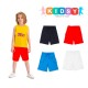  Boys Casual Beach Cargo Shorts – Soft Cotton, Pull-On/Drawstring Closure, Two Pockets, Crimson, 8