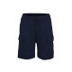  Boys Casual Beach Cargo Shorts – Soft Cotton, Pull-On/Drawstring Closure, Two Pockets, Midnight, 4