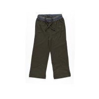 Kidsy Boys Casual Pants – Soft Cotton, Pull-On/Drawstring Closure, Olive, 2