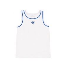 Kidsy Boys Cool Bulldog, Tiger Graphic Printed Peruvian Cotton Tank Tops for 2, 3, 4, 5, 6 Years