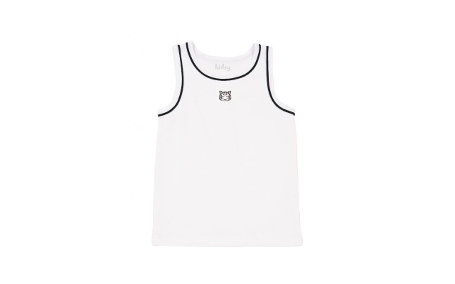  Boys Cool Bulldog, Tiger, Monster Graphic Printed Peruvian Cotton Tank Tops for 2, 3, 4, 5, 6, 8 Years, Tiger, 8