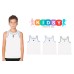  Boys Cool Bulldog, Tiger, Monster Graphic Printed Peruvian Cotton Tank Tops for 2, 3, 4, 5, 6, 8 Years, Bulldog, 4