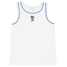 Kidsy Boys Cool Bulldog, Tiger, Monster Graphic Printed Peruvian Cotton Tank Tops for 2, 3, 4, 5, 6, 8 Years
