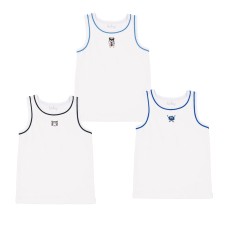 Kidsy Boys Cool Bulldog, Tiger, Monster Graphic Printed Peruvian Cotton Tank Tops for 2, 3, 4, 5, 6 Years