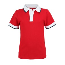 Kidsy Boys Polo Neck Peruvian Cotton T-Shirt – Short Sleeve, Polo Neck With 3 Buttons