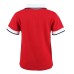  Boys Polo Neck Peruvian Cotton T-Shirt – Short Sleeve, Polo Neck With 3 Buttons, Crimson, 3