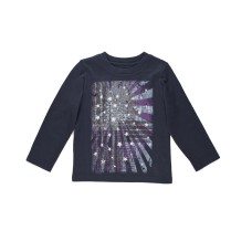 Kidsy Boys Vintage Stars Graphic Printed Peruvian Cotton T-shirt – Long Sleeve, Crewneck