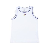 Kidsy Girls Casual Flower Tank Top – Soft Cotton, Pull-On Closure, Snow, 2