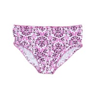 Kidsy Girls Casual Paisley Briefs – Soft Cotton, Pull-On Closure, Snow, 2