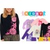  Girls Flowers Graphic Printed Peruvian Cotton T-Shirt – Long Sleeve, Frill Crewneck, Winters Nights, 2