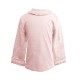  Girls Frilled Neck And Cuffs Peruvian Cotton T-Shirt – Long Sleeve, Crewneck, Tickled Pink, 8