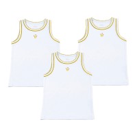 Kidsy Girls King’s Crown Peruvian Cotton T-Shirt – Sleeveless, Crewneck, Set of 3, 2