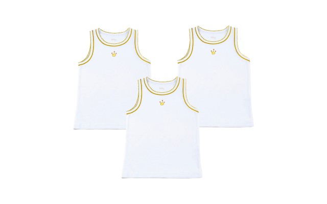  Girls King’s Crown Peruvian Cotton T-Shirt – Sleeveless, Crewneck, Set of 3, 3