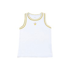 Kidsy Girls King’s Crown Peruvian Cotton T-Shirt – Sleeveless, Crewneck