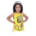  Girls Peacock Graphic Printed Peruvian Cotton Tank Top, Lime Zest, 4