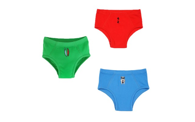  Toddler Baby Boys Casual Soft Cotton Pull On Briefs 2 3 4 5 6 8 Years, Crimson/Apple/Cobalt (Set of 3), 8