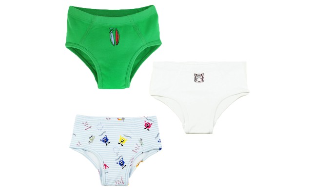  Toddler Baby Boys Casual Soft Cotton Pull On Briefs 2 3 4 5 6 8 Years, Tiger/Monster/Apple (Set of 3), 3
