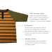  Toddler Baby Boys Three Buttoned Striped Peruvian Cotton Long Sleeve T-Shirt, Army Stripe, 3