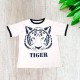  Toddler Baby Boys Tiger, Compass Graphic Printed Peruvian Cotton Short Sleeve T-Shirt for 2, 3, 4, 5, 6, 8 Years, Tiger, 8