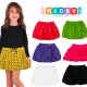  Toddler Baby Girls Embroidery Bubble Skirt – Peruvian Pima Cotton, Balloon Skirt, Elastic Waist, Pull-On, Solid Colors, Marigold, 3
