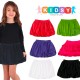  Toddler Baby Girls Embroidery Bubble Skirt – Peruvian Pima Cotton, Balloon Skirt, Elastic Waist, Pull-On, Solid Colors, Midnight, 4