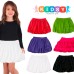  Toddler Baby Girls Embroidery Bubble Skirt – Peruvian Pima Cotton, Balloon Skirt, Elastic Waist, Pull-On, Solid Colors, White, 2