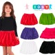  Toddler Baby Girls Embroidery Bubble Skirt – Peruvian Pima Cotton, Balloon Skirt, Elastic Waist, Pull-On, Solid Colors, Persimmon, 3