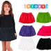  Toddler Baby Girls Embroidery Bubble Skirt – Peruvian Pima Cotton, Balloon Skirt, Elastic Waist, Pull-On, Solid Colors, Midnight, 2