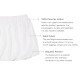  Toddler Baby Girls Embroidery Bubble Skirt – Peruvian Pima Cotton, Balloon Skirt, Elastic Waist, Pull-On, Solid Colors, White, 2